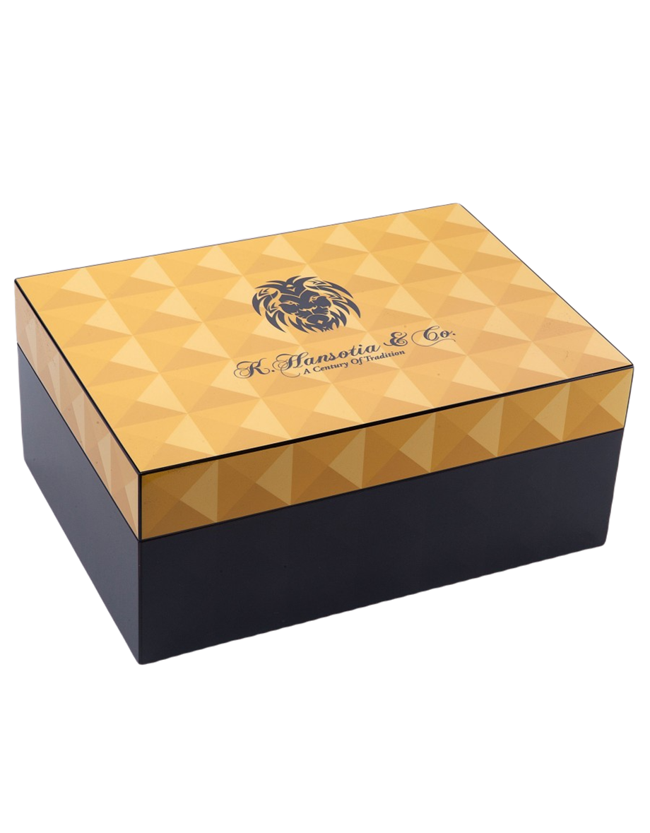 Hansotia Humidor Puro Kutusu Siyah Camlı