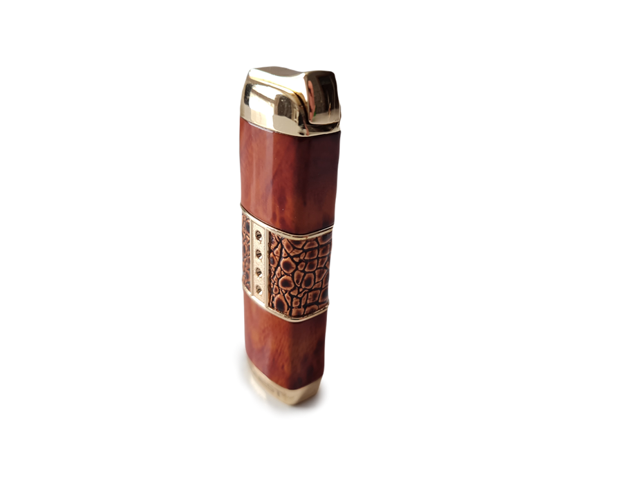Honest Tek Torch Rezistanslı Taşlı Tasarım Çakmak Kahve(Outlet)