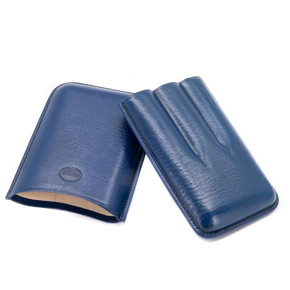 Jemar 3 Puro kapasiteli 58 ring Deri Puro Kılıfı Mavi