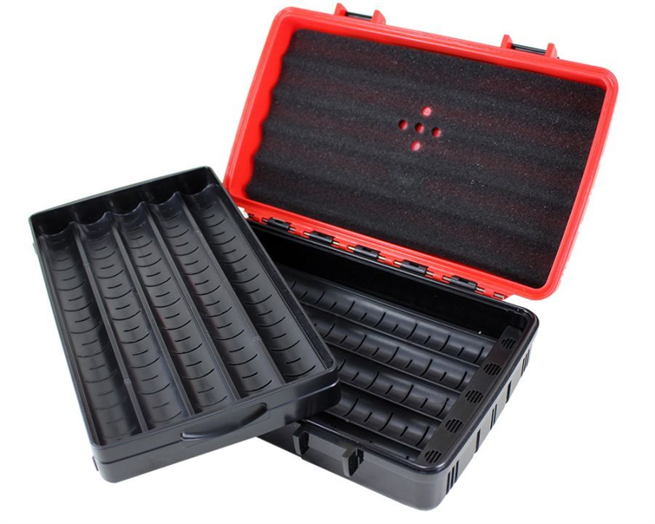 Jifeng Seyahat Tipi Puro Kutusu Humidor Kırmızı (10Cigar)