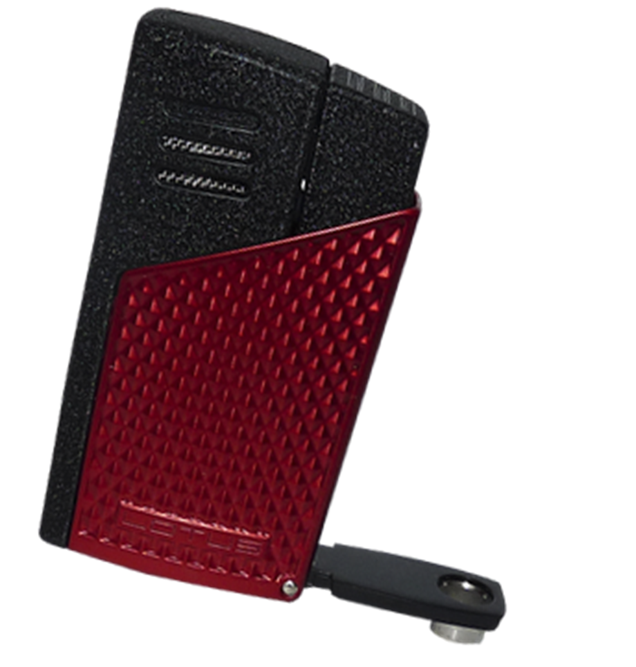 Lotus 5830 Red & Black 2 Torch Puro Çakmağı Delicili