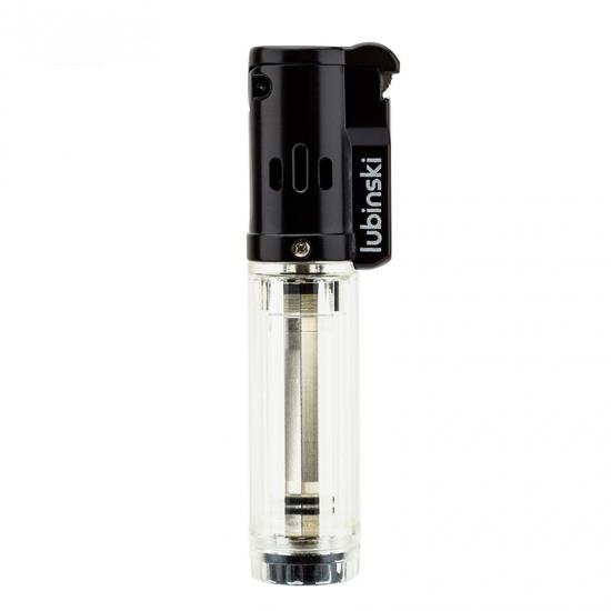 Lubinski Cigar Basic Slim Tek Torch Puro Çakmağı Beyaz