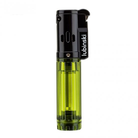 Lubinski Cigar Basic Slim Tek Torch Puro Çakmağı Yeşil