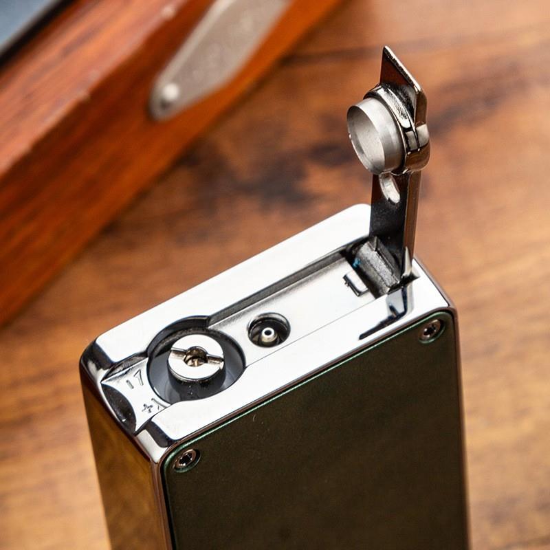 Lubinski Design Yeni Seri Çift Torch Delicili Puro Çakmağı Gunmetal