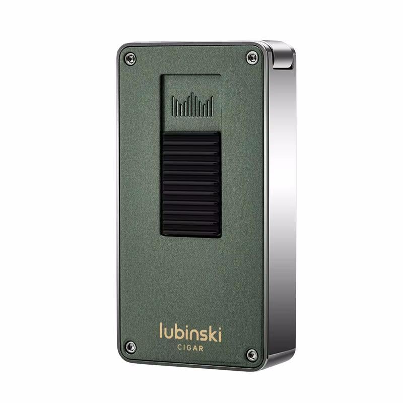 Lubinski Design Yeni Seri Çift Torch Delicili Puro Çakmağı Yeşil