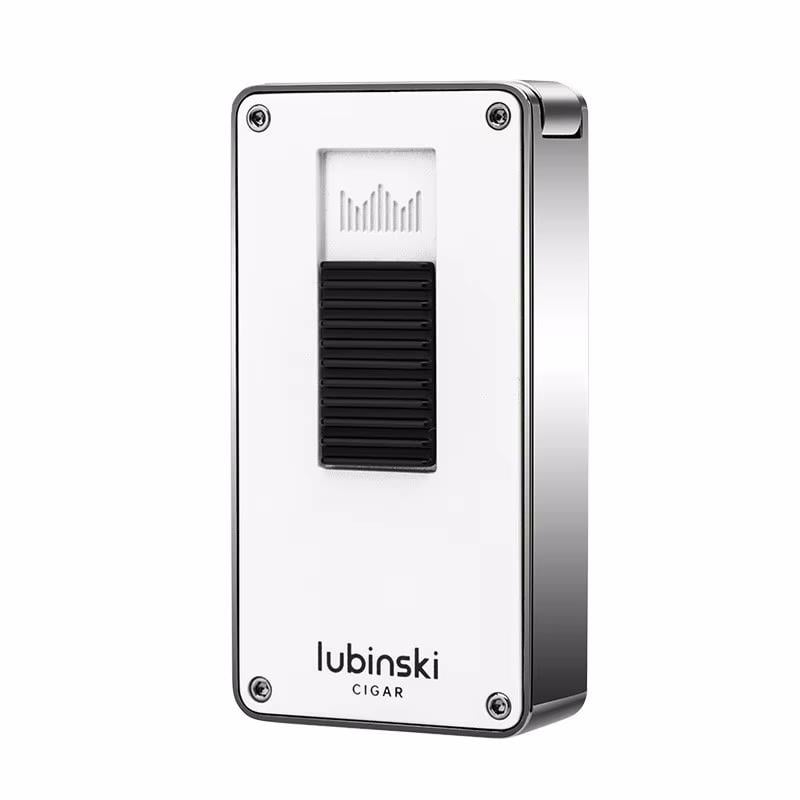 Lubinski Design Yeni Seri Çift Torch Delicili Puro Çakmağı White