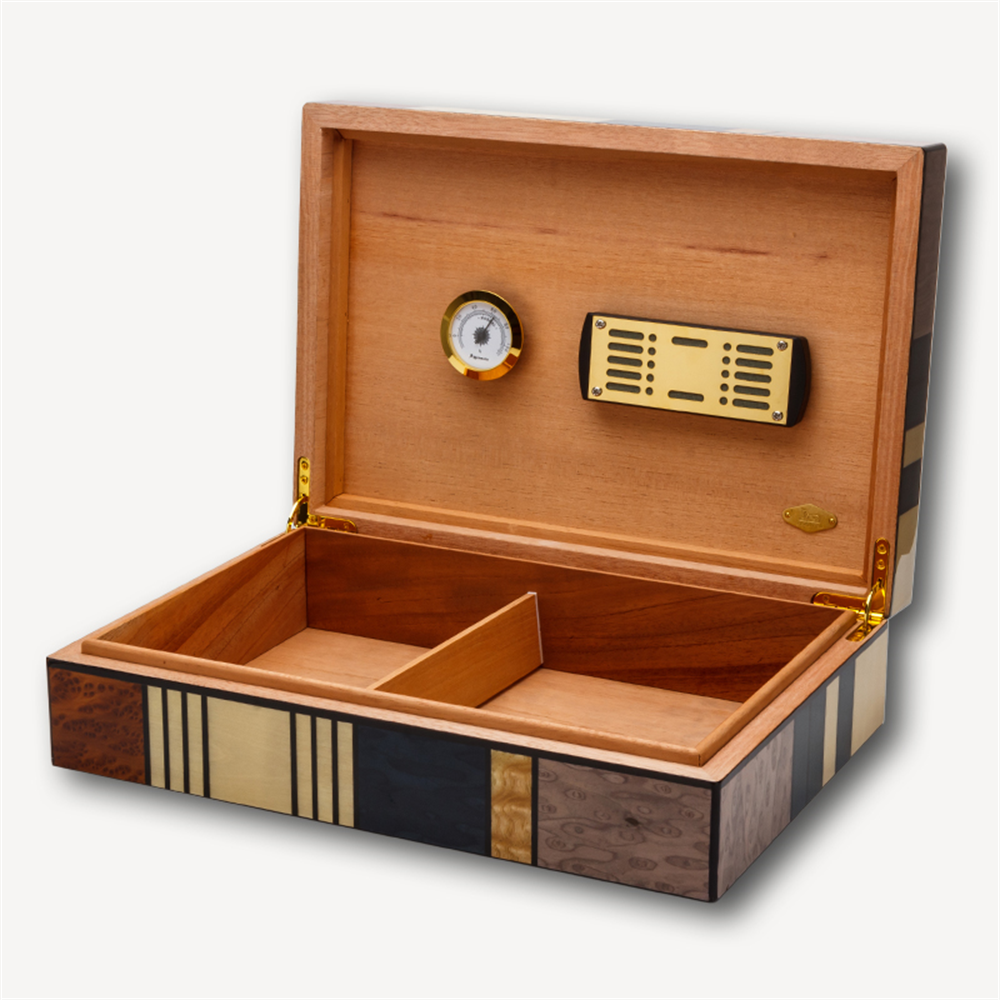 Lubinski İspanyol Sedir Puro Kutusu Humidor Abstract 30s