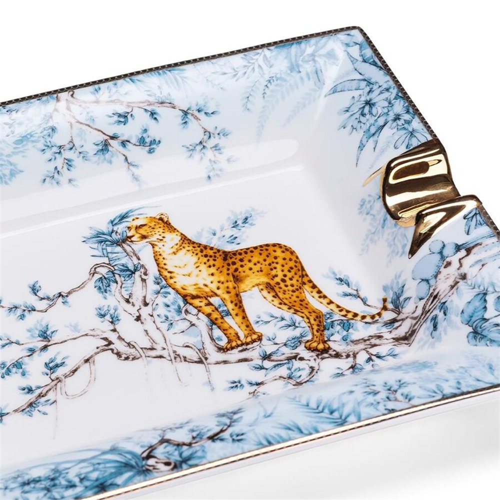 Lubinski Leopard Porselen Puro Küllüğü Gold 2li