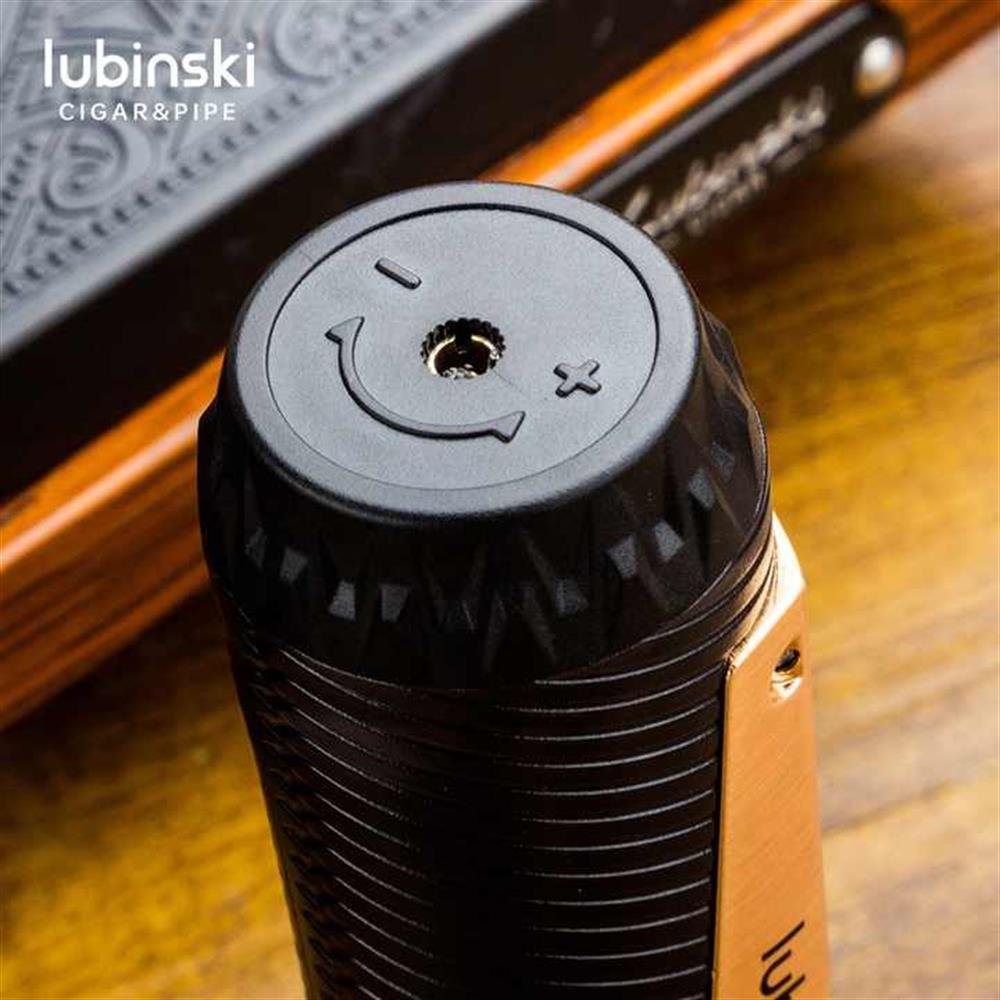 Lubinski Lion İğneli + Delicili Tek Torch Puro Çakmağı Gunmetal