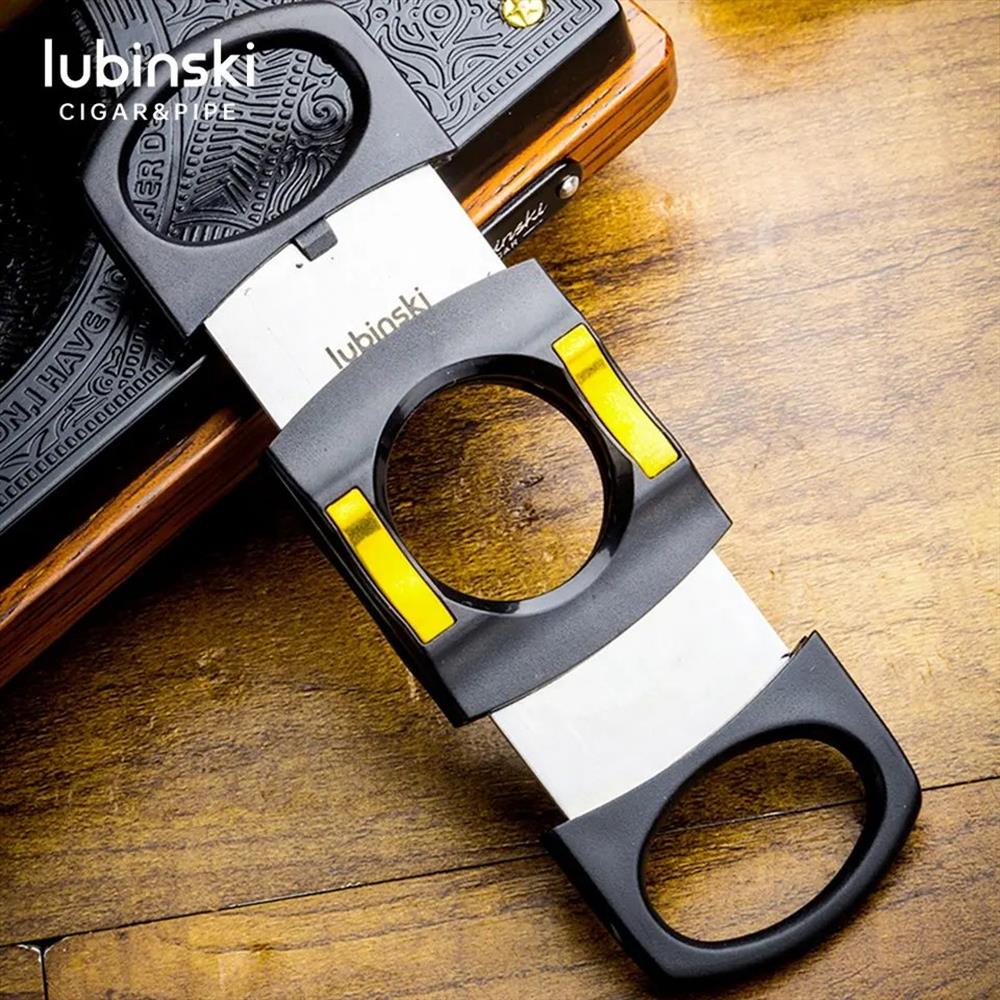 Lubinski Plastik Standlı Puro Kesici Siyah/Gold 60 Ring