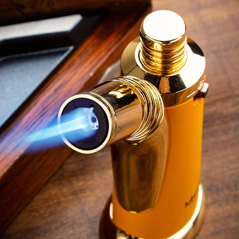 Lubinski Retro Tek Torch Masa Tipi Puro Çakmağı Grey