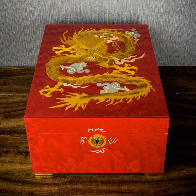 Lubinski Special Edt. Red Dragon Claw Humidor Puro Kutusu 110s
