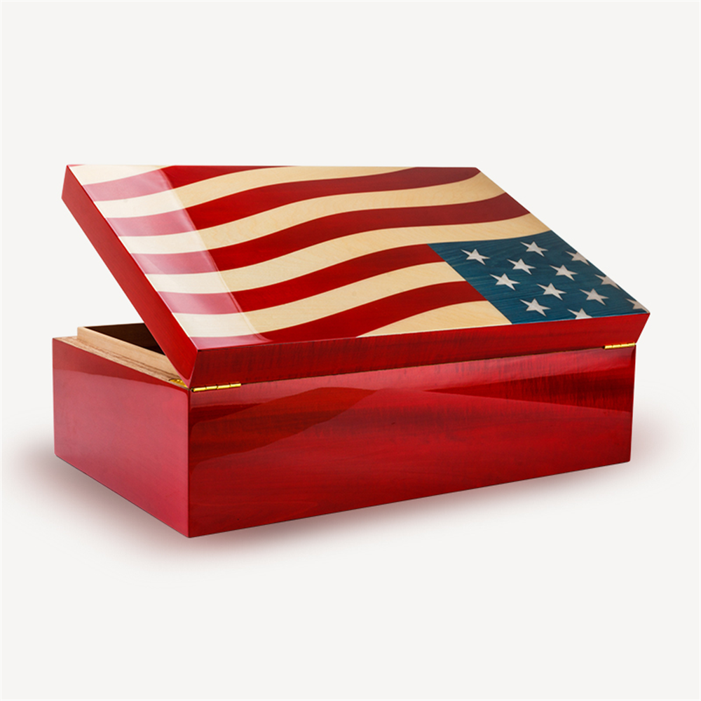 Lubinski Special Edt. Parmakizi Kilitli Puro Kutusu Humidor Flag 60s