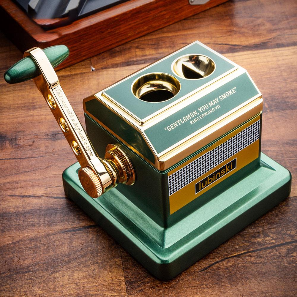 Lubinski Vintage Special Edt. Metal Masa Puro Kesici Giyotin Double Cutter Yeşil