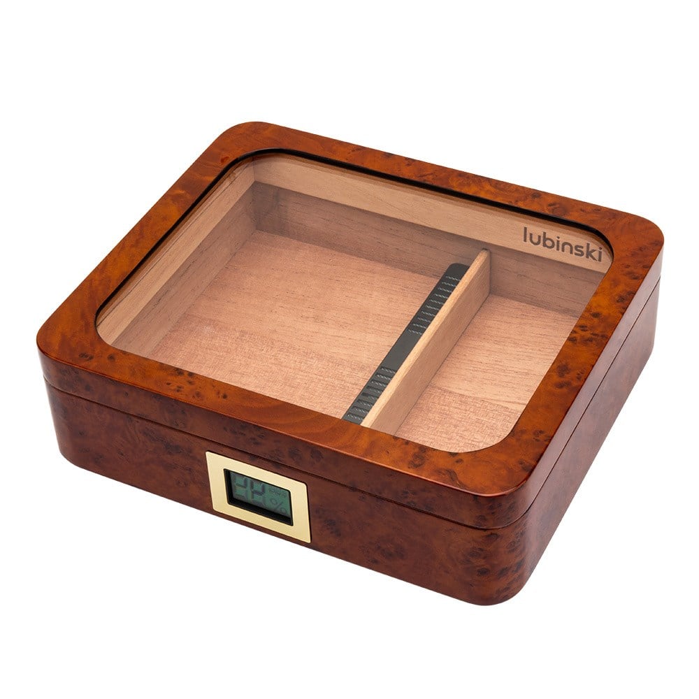 Lubinski Yeni Seri Basic Puro Kutusu Humidor 30s Kahve