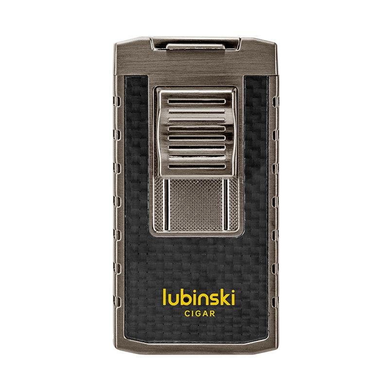 Lubinski Yeni Stil Delicili Çift Torch Puro Çakmağı Gunmetal