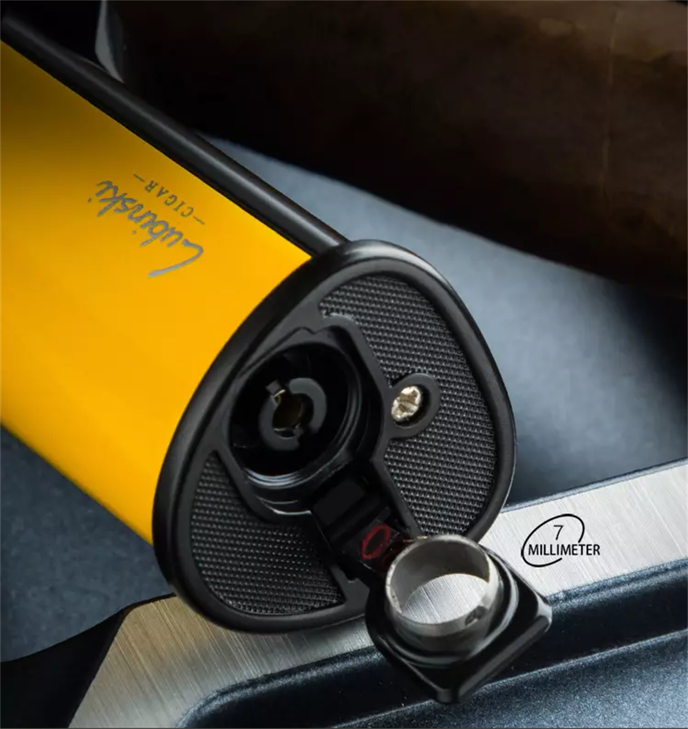 Lubinski Yeni Stil Tek Torch Masa Çakmağı Sarı-Siyah