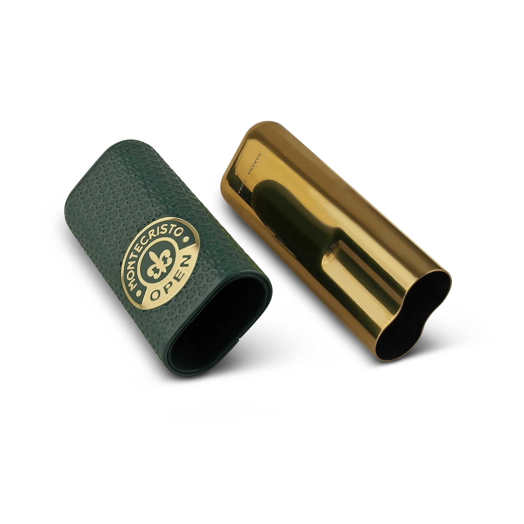 Montecristo Open Metal Base Gerçek Deri Puro Kılıfı İkili 64 Ring