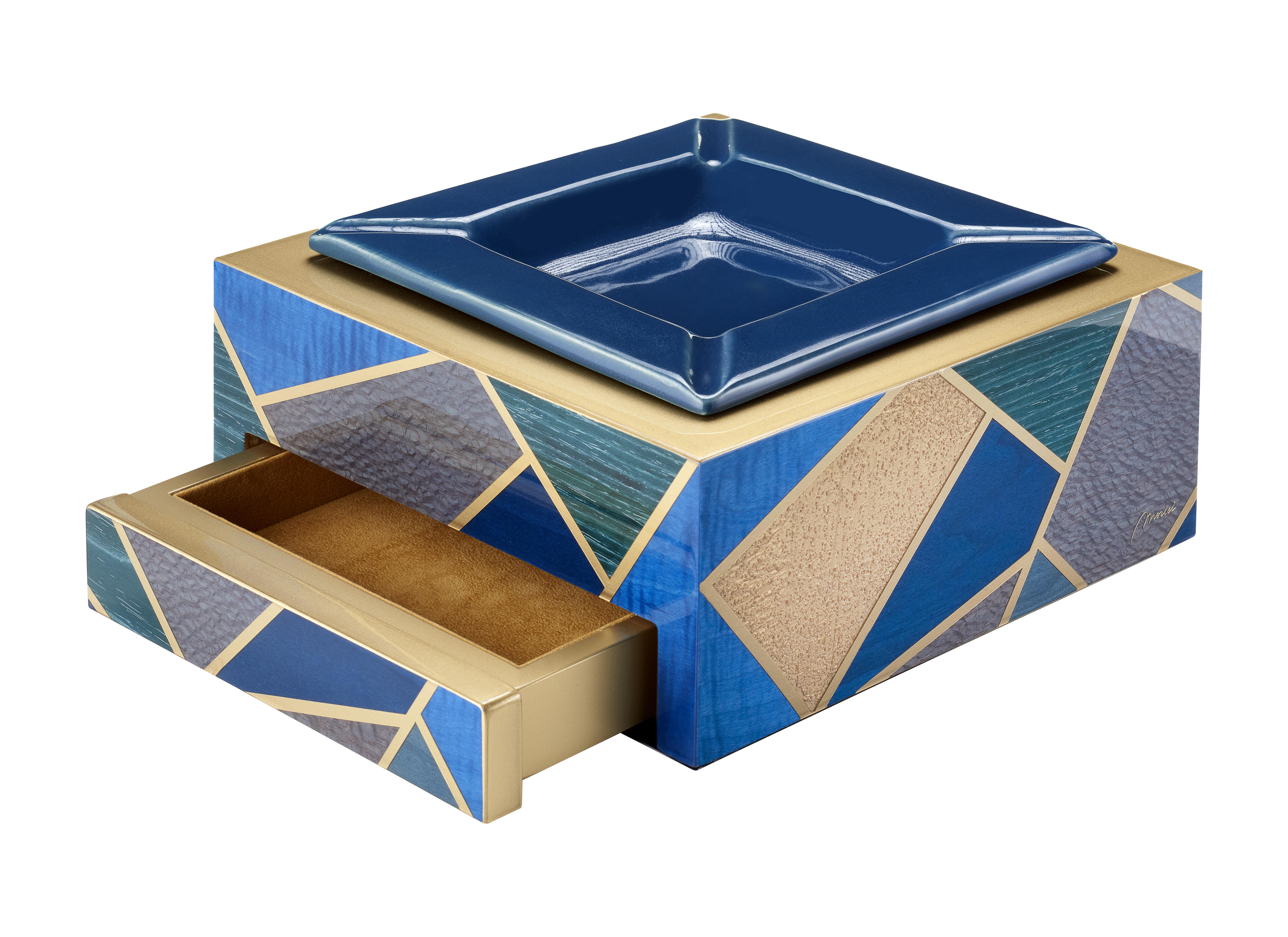 Morici Collection Italy Handmade Çekmeceli Puro Küllük - Tellux Collection- Mediterraneo