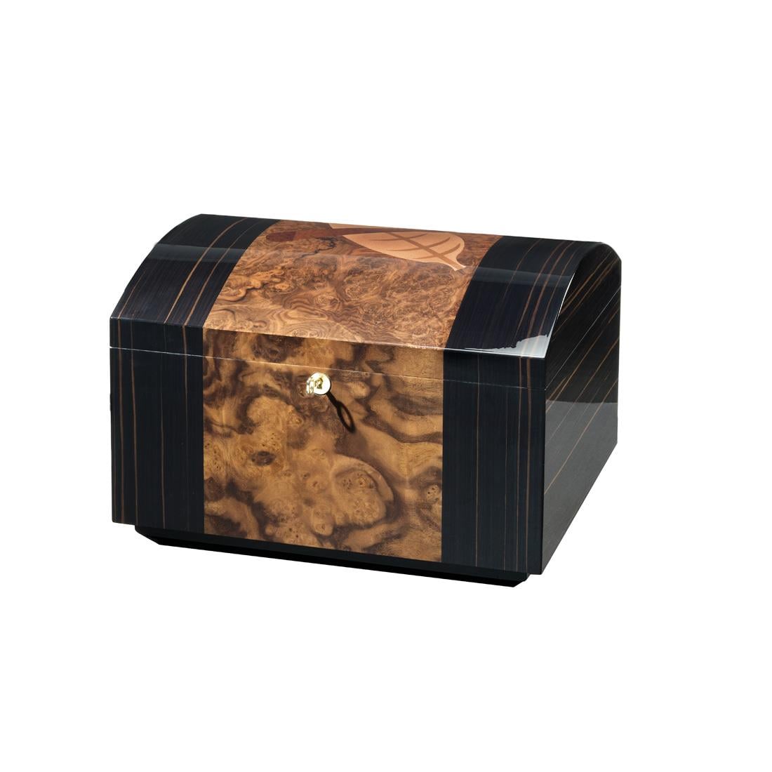 Morici Collection Italy Handmade Çekmeceli Küllüklü Humidor Puro Kutusu Sandık- Opera Collection- Tobacco Leaf