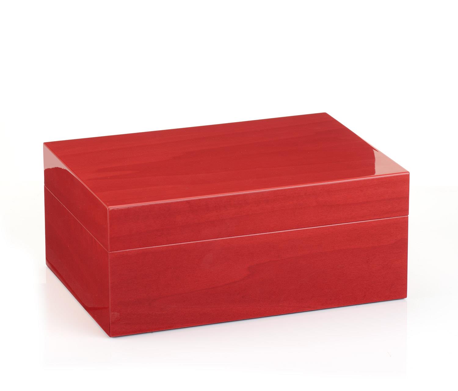 Morici Collection Italy Handmade Humidor Puro Kutusu - Roma Collection- Red Veined- 50s