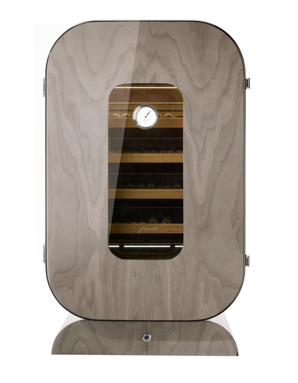 Morici Collection Italy Handmade Puro Dolabı Cabinet - Opera Collection- Grey Veined