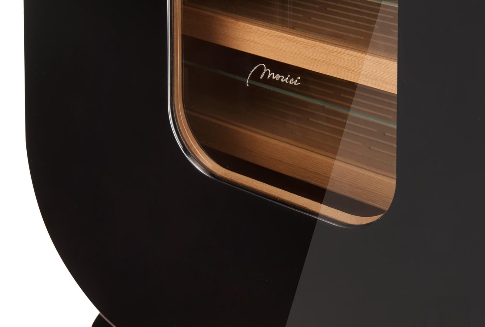 Morici Collection Italy Handmade Puro Dolabı Cabinet - Opera Collection- Lacquered Black