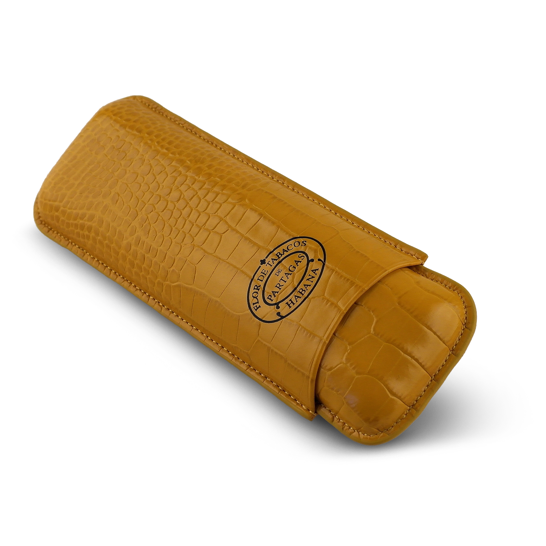Partagas Gerçek Deri Puro Kılıfı 64 Ring - Hardal