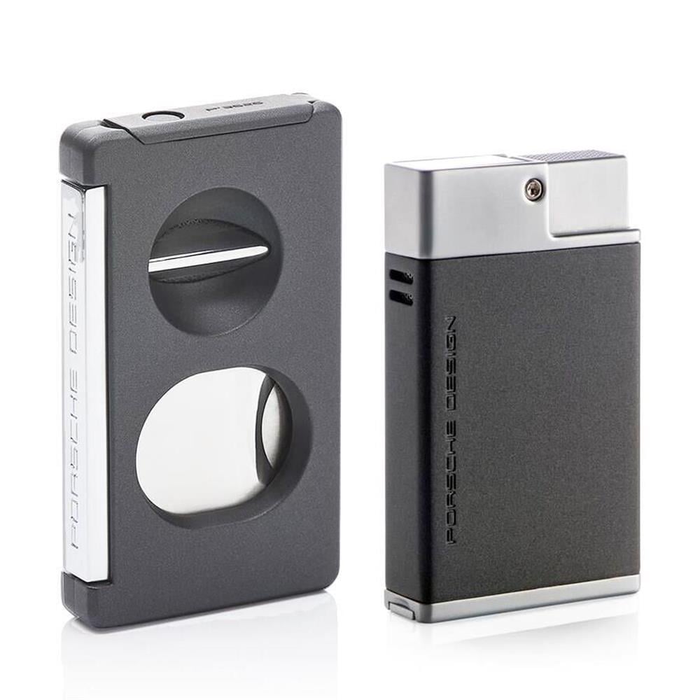Porsche Design Puro Çakmak ve Kesici Seti Gray P3631/26