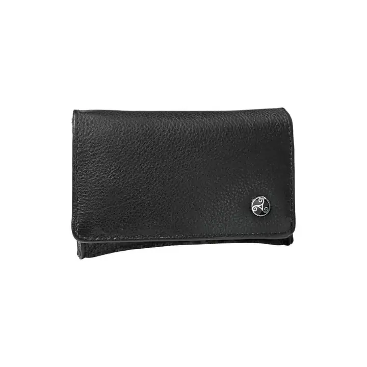 Rattrays Black Knight Tobacco Pouch 2 Siyah Deri Pipo Tütün Kesesi