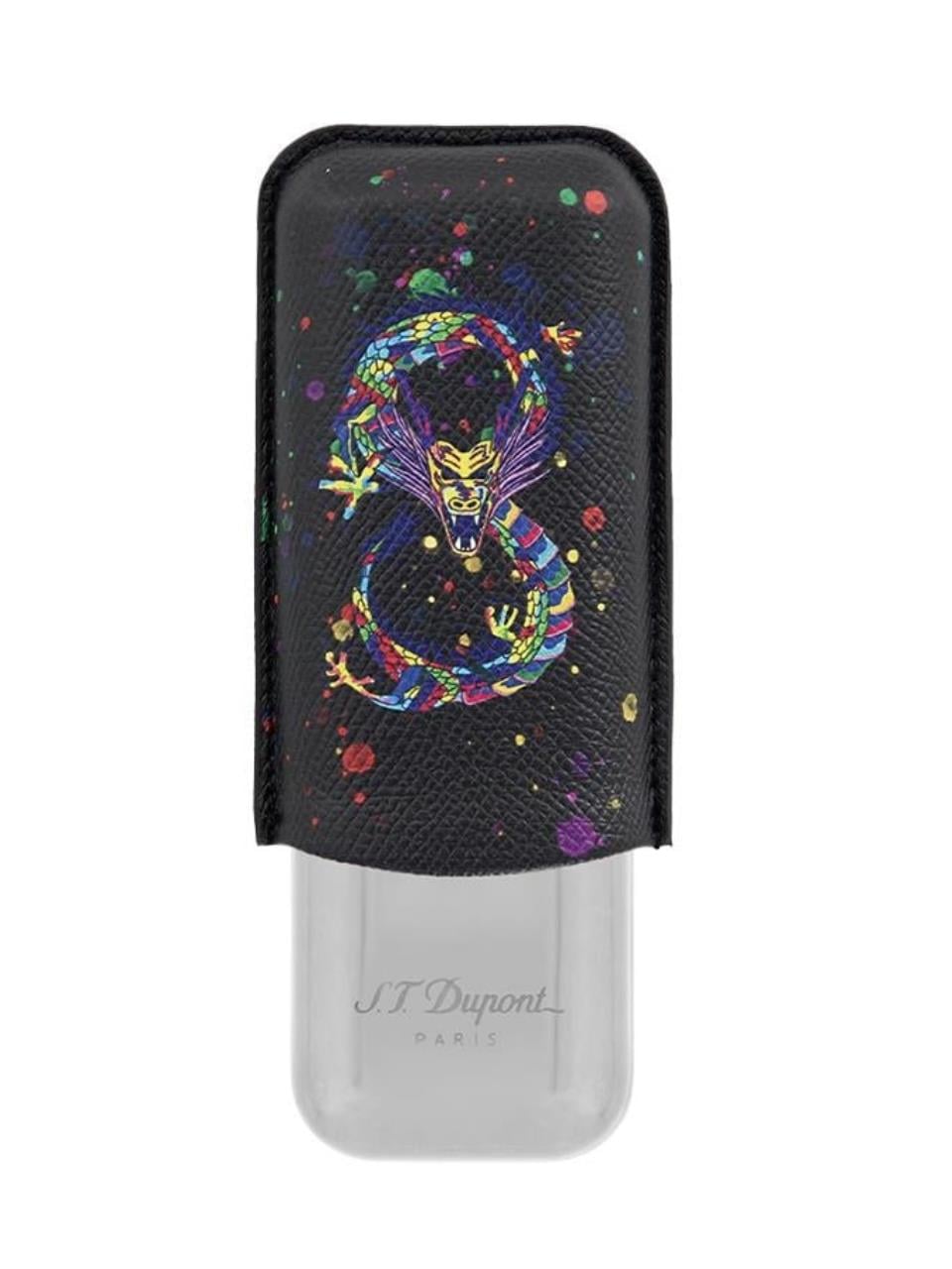 S.T. Dupont Year of The Dragon İkili Deri Puro Kılıfı 183277