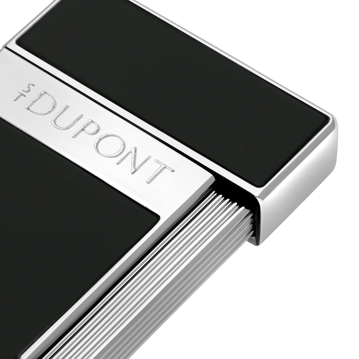 S.T. Dupont Lacquered Slimmy Black Çakmak 28221