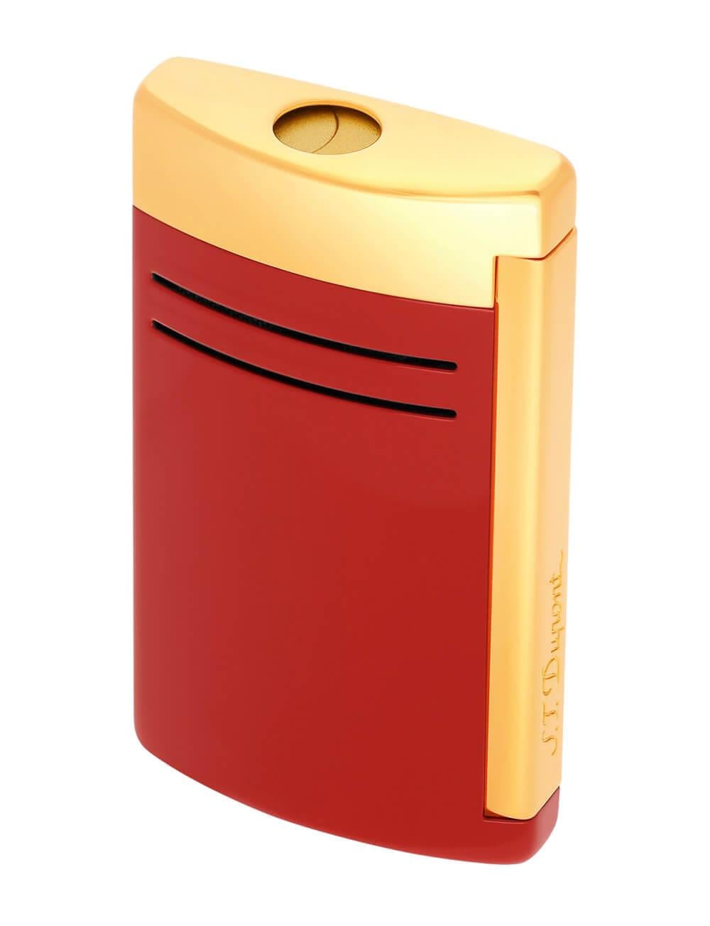 S.T.Dupont Maxijet Bordo ve Altın Çakmak 20174