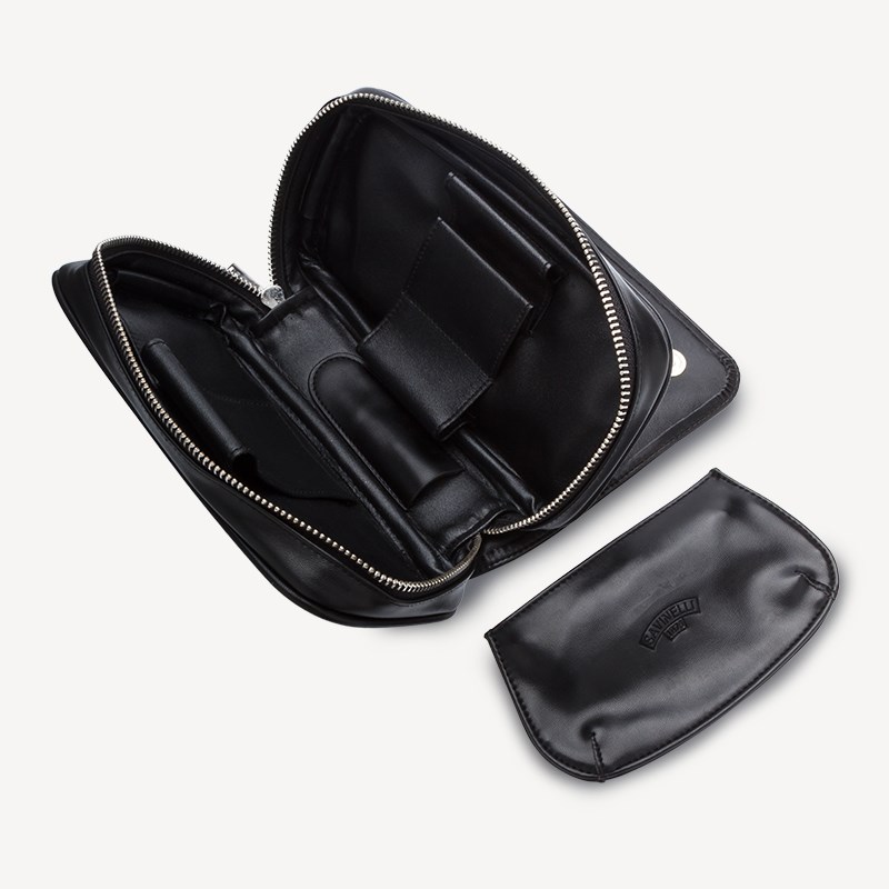 Savinelli Deri Siyah Pipo Çantası A-3