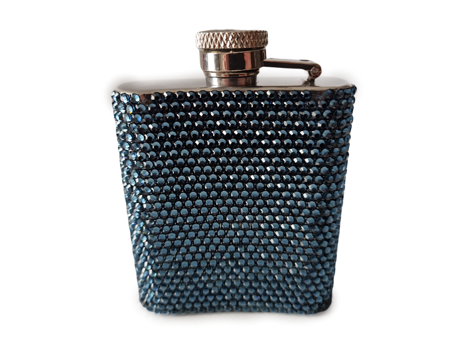 Swarovski Taşlı Kaplı Matara Dark Blue(Outlet)