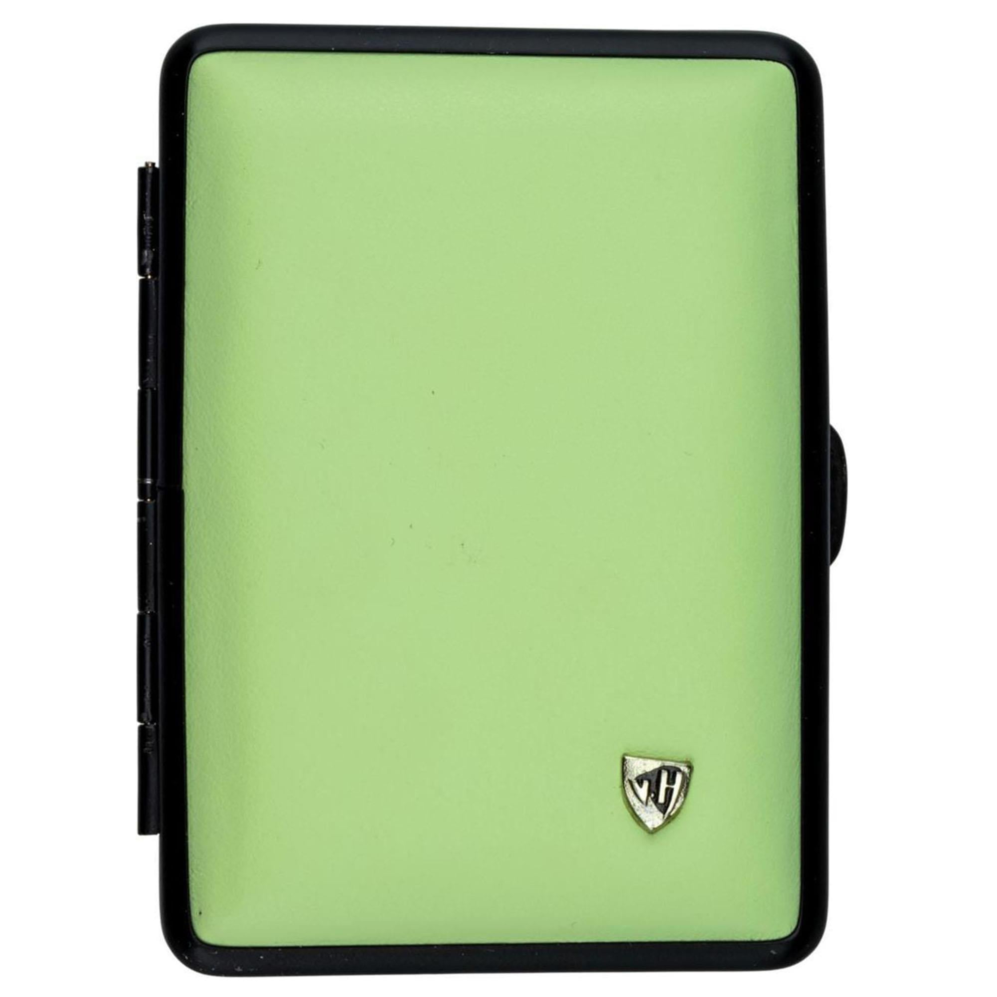 Vom Hofe Germany Kısa Deri Sigara Tabakası 12li (Yeşil/Siyah)