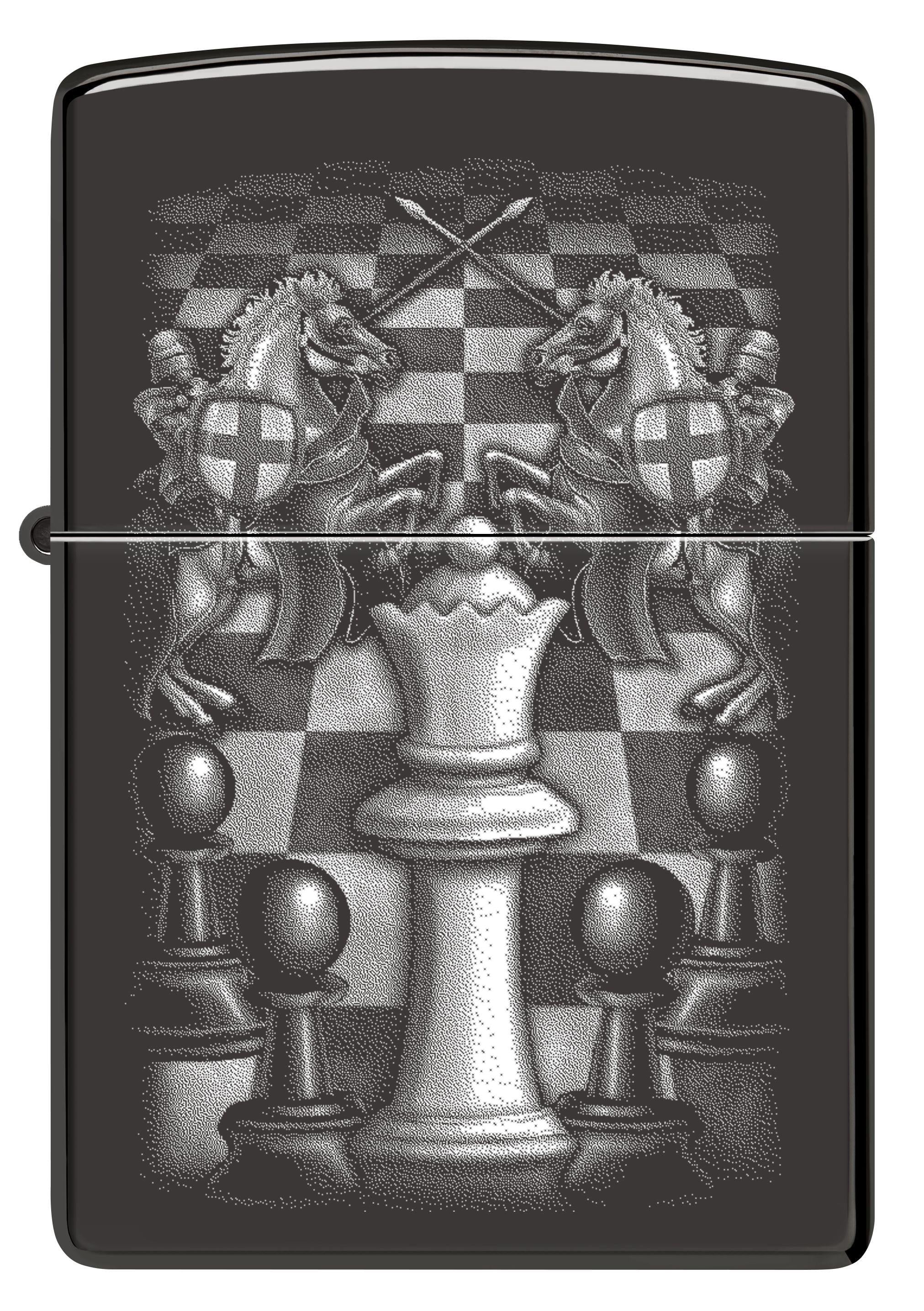 Zippo Chess Design Ebony Çakmak