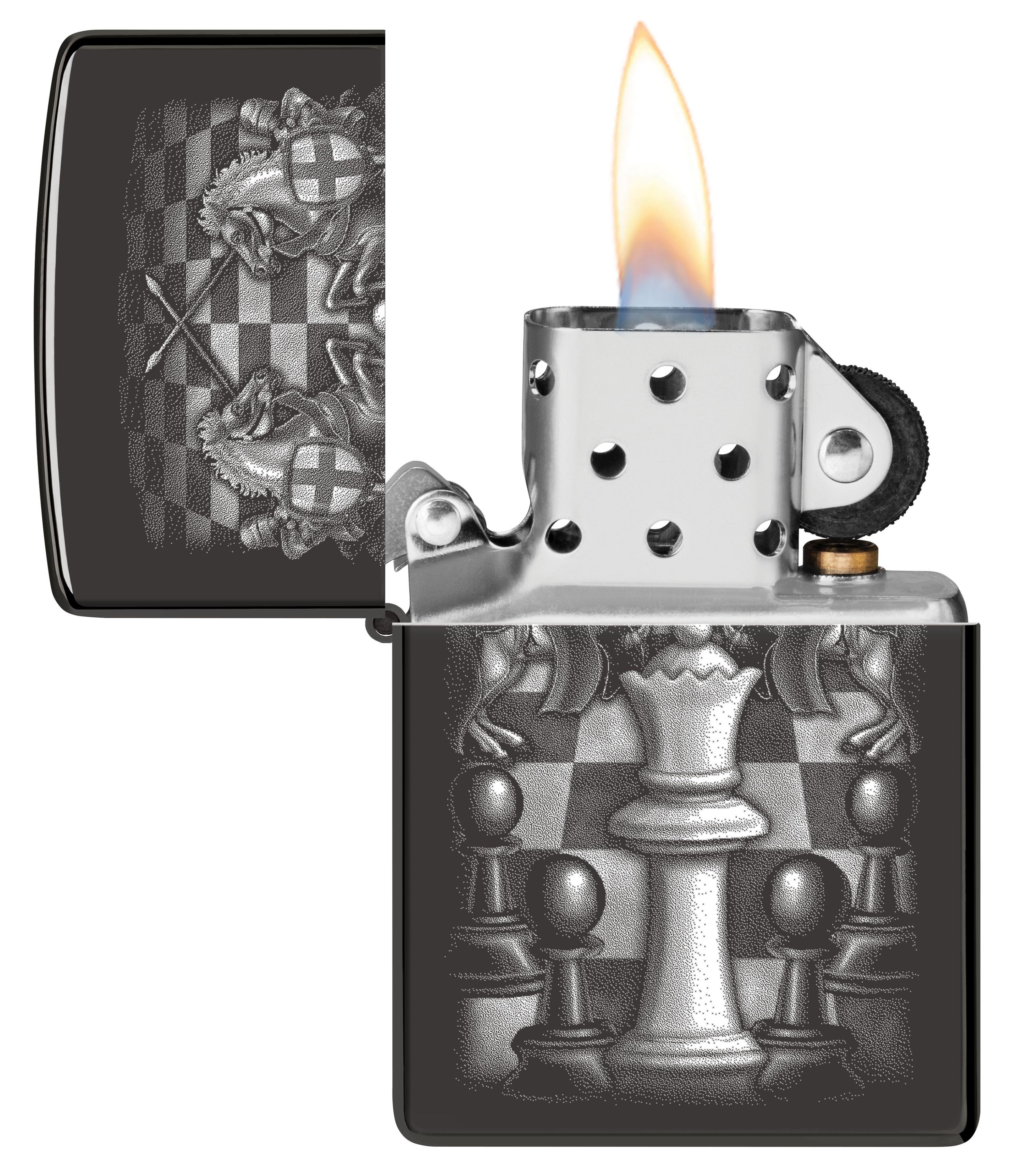 Zippo Chess Design Ebony Çakmak