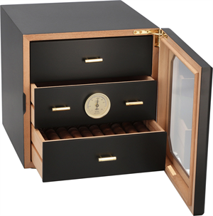 Adorini Chianti-M Deluxe Humidor – Matt Black 125s