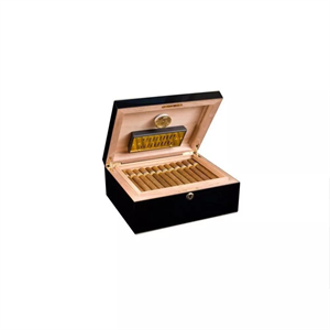 Adorini Milan Deluxe Humidor – Parlak Siyah 75s