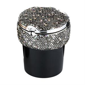 Angelo Led Işıklı Araç Araba Küllüğü Parıltılı Taş Kaplama Füme