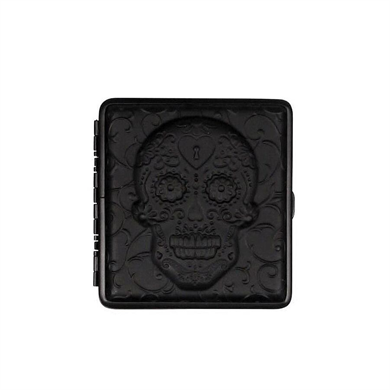 Atomic German 3D Deri Kısa Sigara Tabakası 18li Skull Key