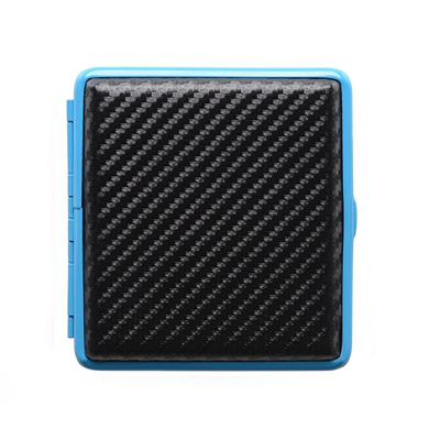 Atomic German Gerçek Karbon Kısa Sigara Tabakası 18li Mavi