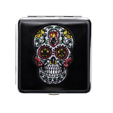 Atomic German Skull Deri Kısa Sigara Tabakası Beyaz Ateş 20li