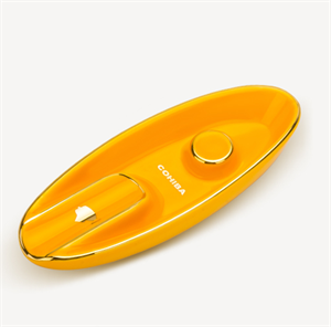 Cohiba Tekli Kayık Seramik Puro Küllüğü Sarı