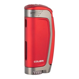 Colibri Enterprise E3 Kırmızı/Gunmetal Gold Üç Torch Puro Çakmağı