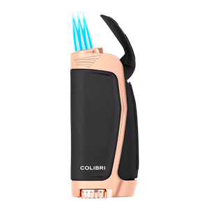 Colibri Enterprise E3 Siyah/Rose Gold Üç Torch Puro Çakmağı