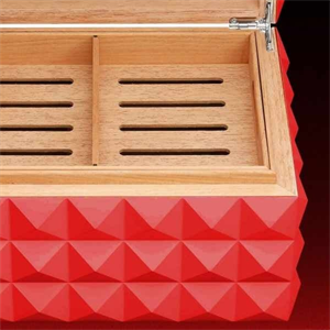 Colibri Grand Quasar Humidor Puro Kutusu HU750T2 Kırmızı 120s