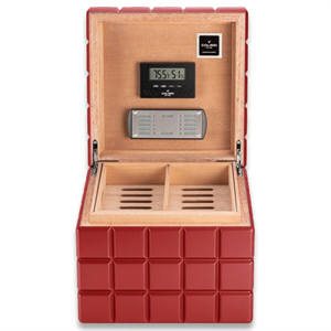 Colibri Heritage Humidor Puro Kutusu Cube Mat Siyah 80s