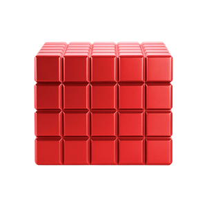 Colibri Heritage Humidor Puro Kutusu Cube Mat Kırmızı 80's